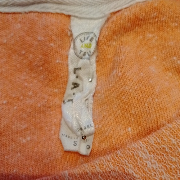 L.A.T Apparel Women's Orange Sweatshirt Sz S- " You're so Golden" Logo - Picture 8 of 10